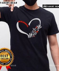 Pretty Butterflies In My Stomach Chicago Bears NFL T-Shirt featuring vibrant graphics and a comfortable fit for fans.