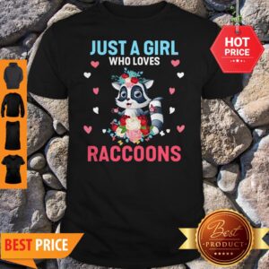 Just A Girl Who Loves Raccoons Shirt
