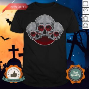 Sugar Skull Red Halloween Day Of Dead Shirt