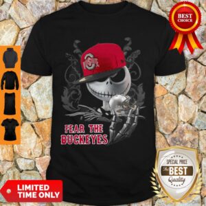Jack Skellington Fear The Ohio State Buckeyes Shirt