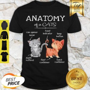 Anatomy Of A Cats Can Opener Sonar Mood Indicator Boop Utton Shirt