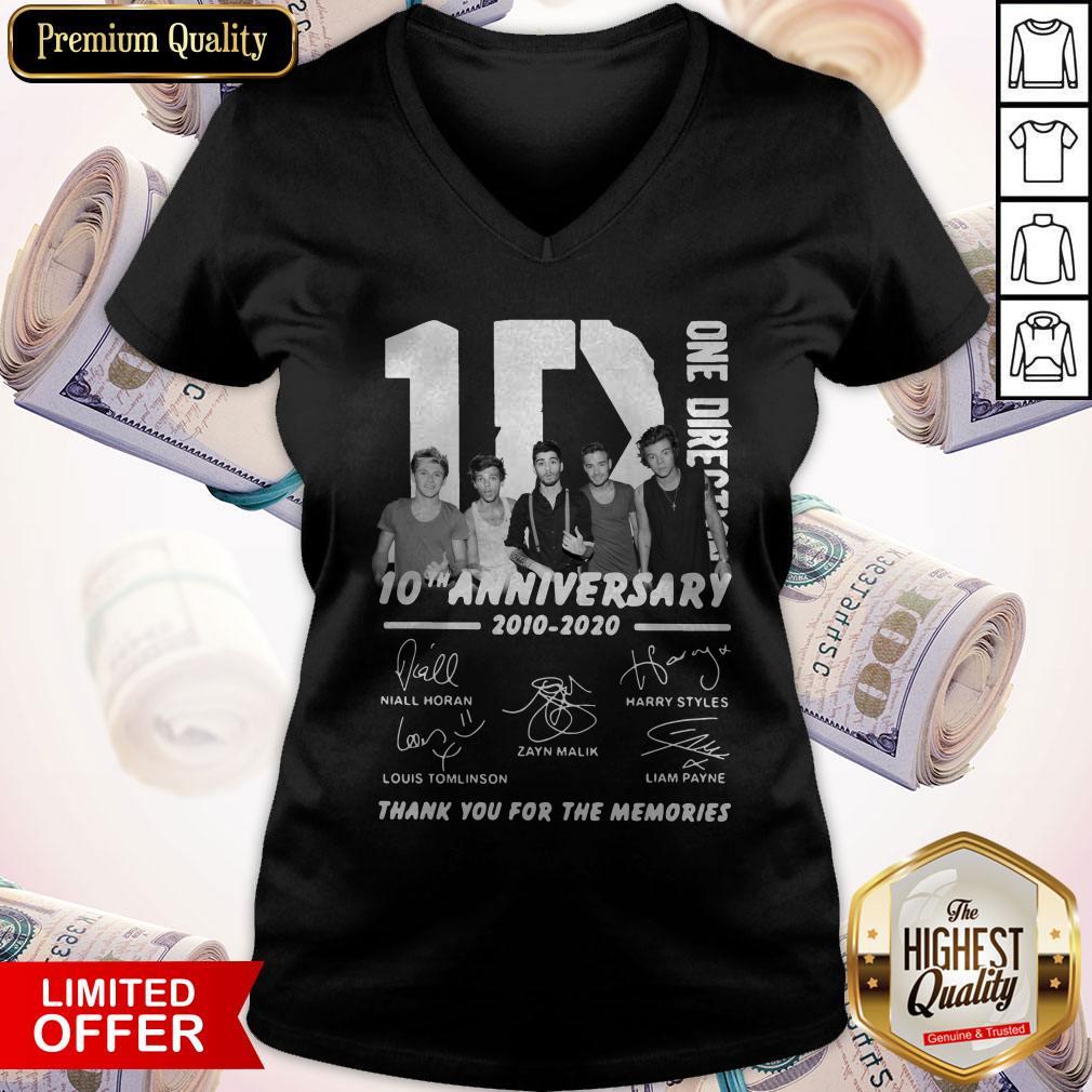 Official One Direction 10th Anniversary 2010 2020 Thank You For The Memories Shirt - Image 3