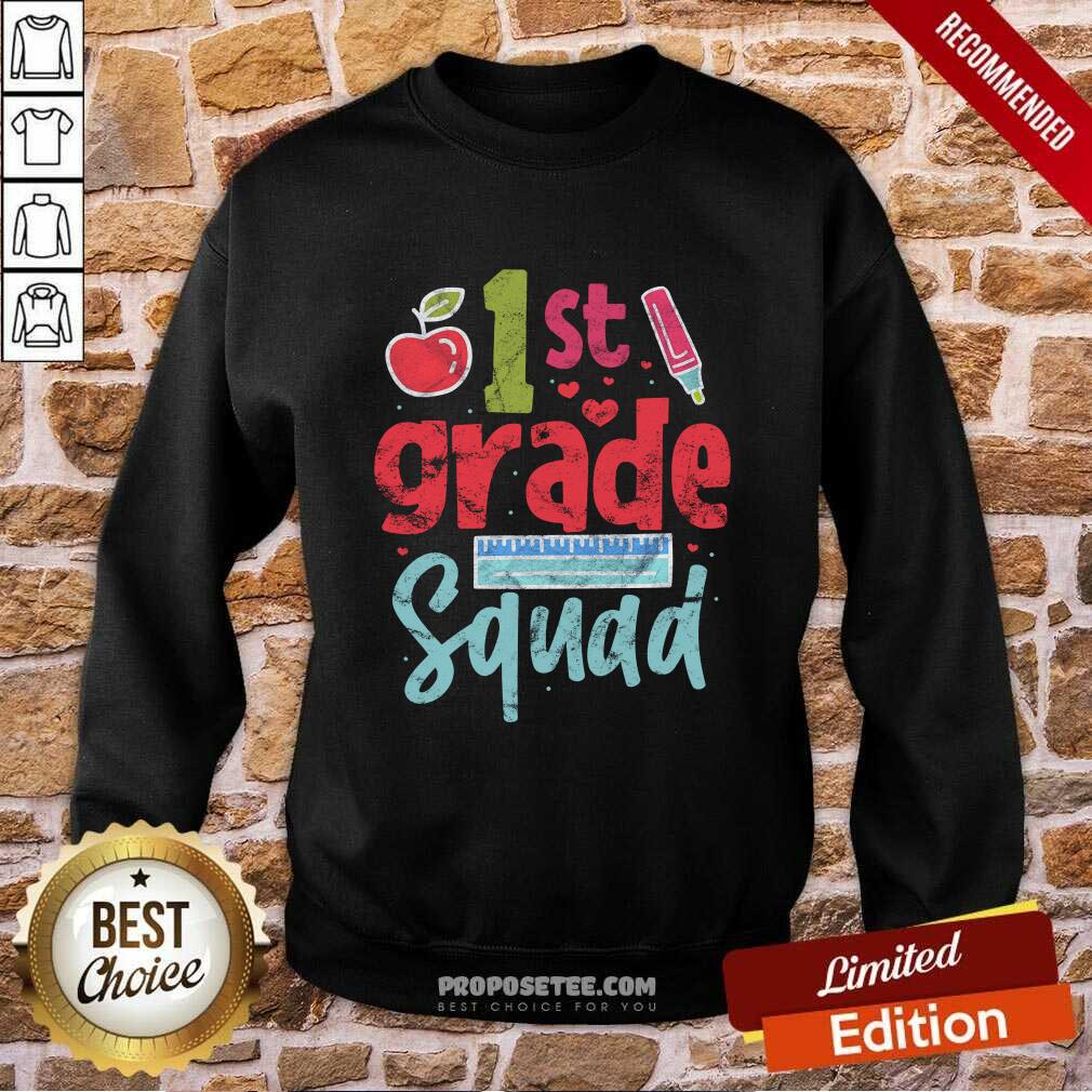 1st Grade Squad Apple Shirt - Image 2