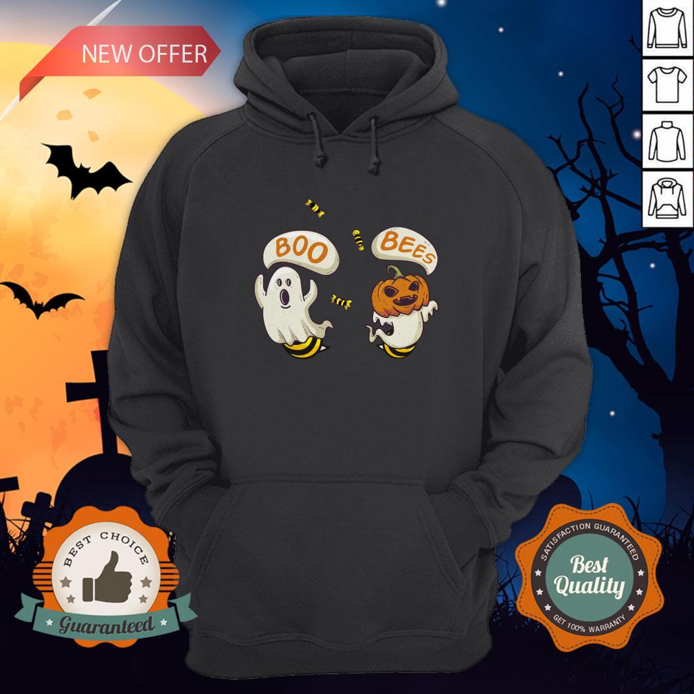 Boo Ghost Bees Pumpkin Halloween Shirt - Image 3