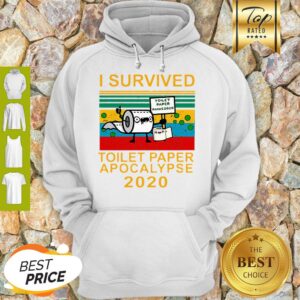 Alternative view of I Survived Toilet Paper Apocalypse 2020 Covid 19 Sunset Shirt