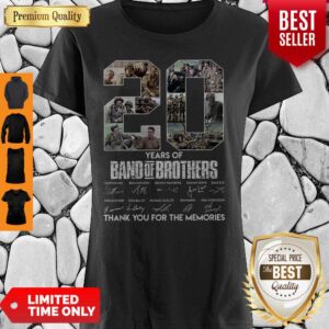 20 Years Of Band Of Brother Signature Thank You For The Memories Shirt