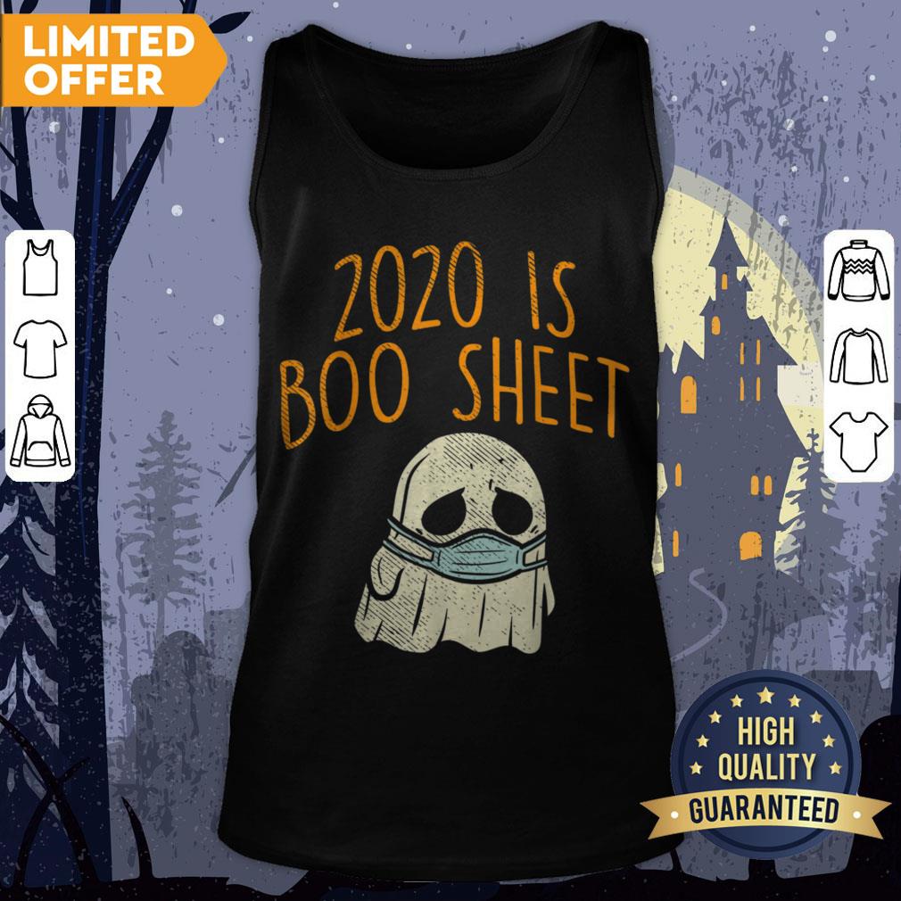 2020 Boo Sheet Face Mask Ghost Halloween Quarantine Bad Year Shirt - Image 2