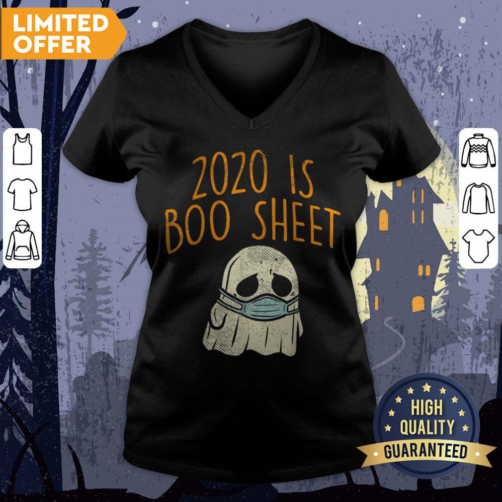 2020 Boo Sheet Face Mask Ghost Halloween Quarantine Bad Year Shirt - Image 3