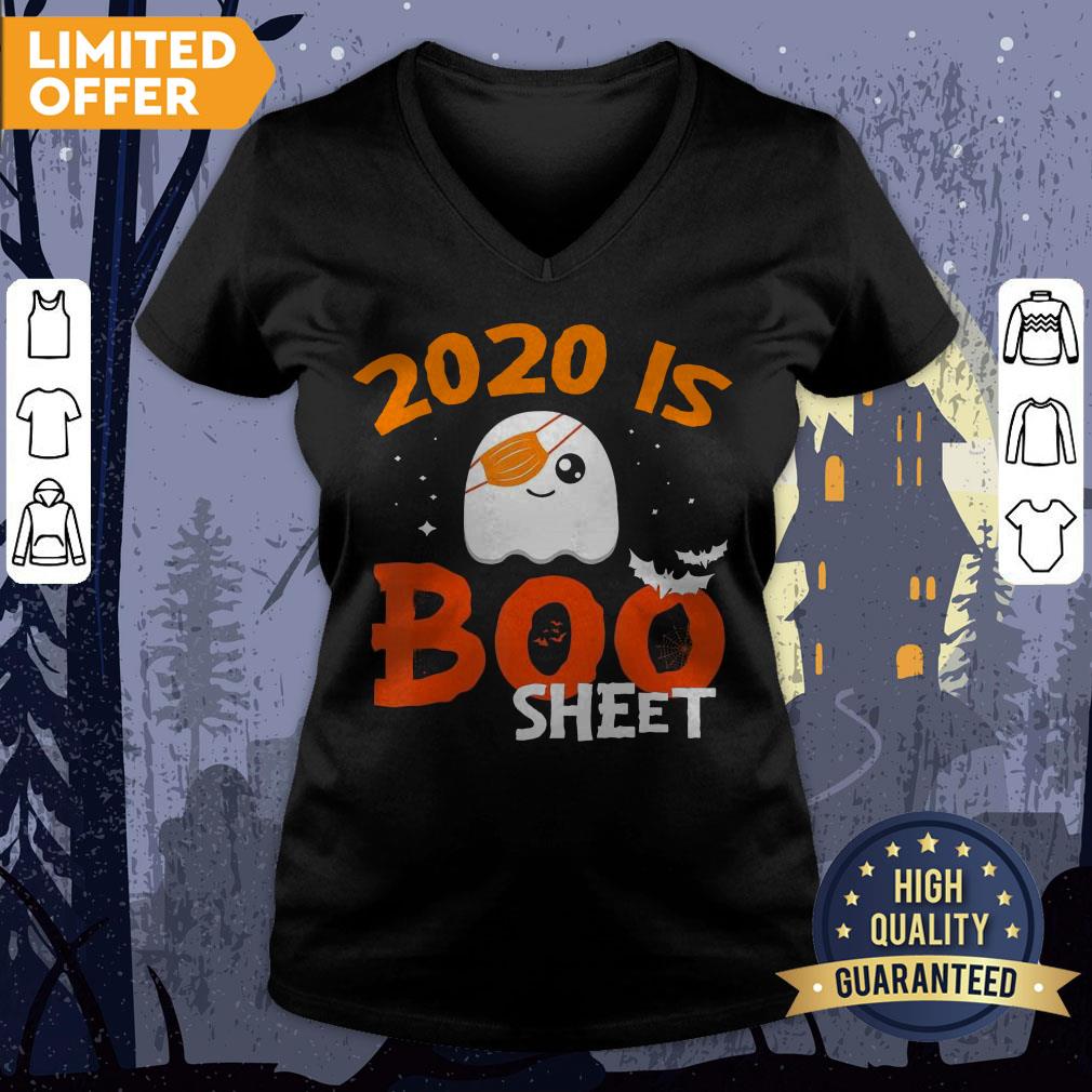2020 Is Boo Sheet This Is Boo Sheet Boo Halloween Ghost Mask T-Shirt - Image 3