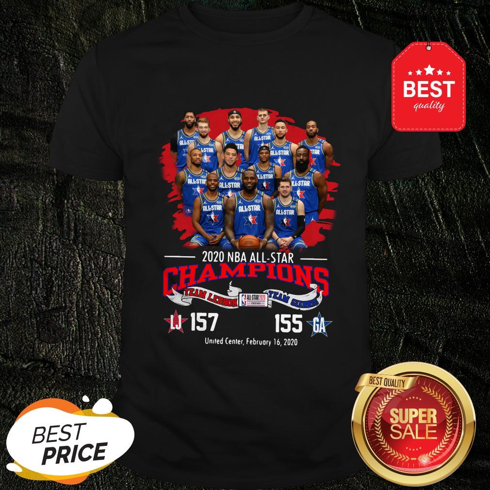 2020 NBA All-Star Champions Team Lebron 157 Team Giannis 155 Shirt