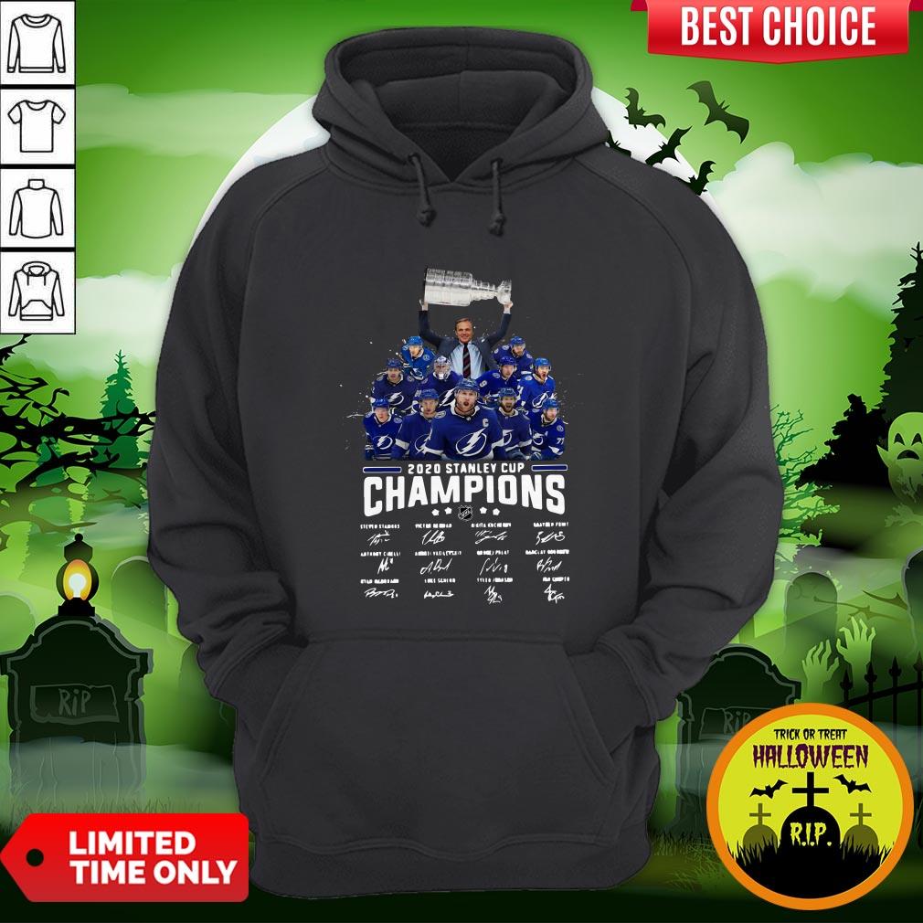 2020 Stanley Cup Champions Tampa Bay Signatures Shirt - Image 5