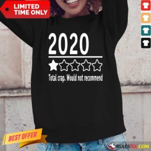Alternative view of 2020 Total Crap Would Not Recommend Shirt