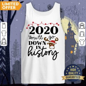 Alternative view of 2020 You Will Go Down In History Christmas Shirt