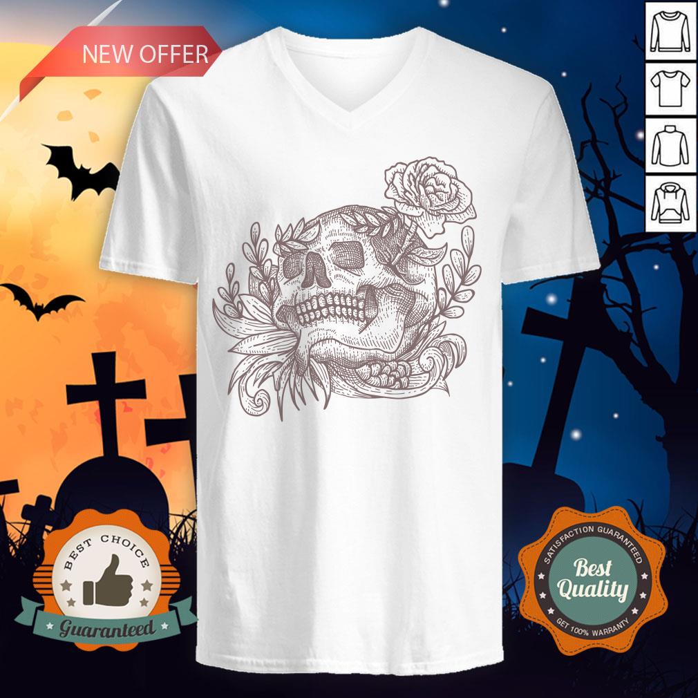Sugar Skull Vintage Day Dead Dia De Los Muertos Shirt - Image 4
