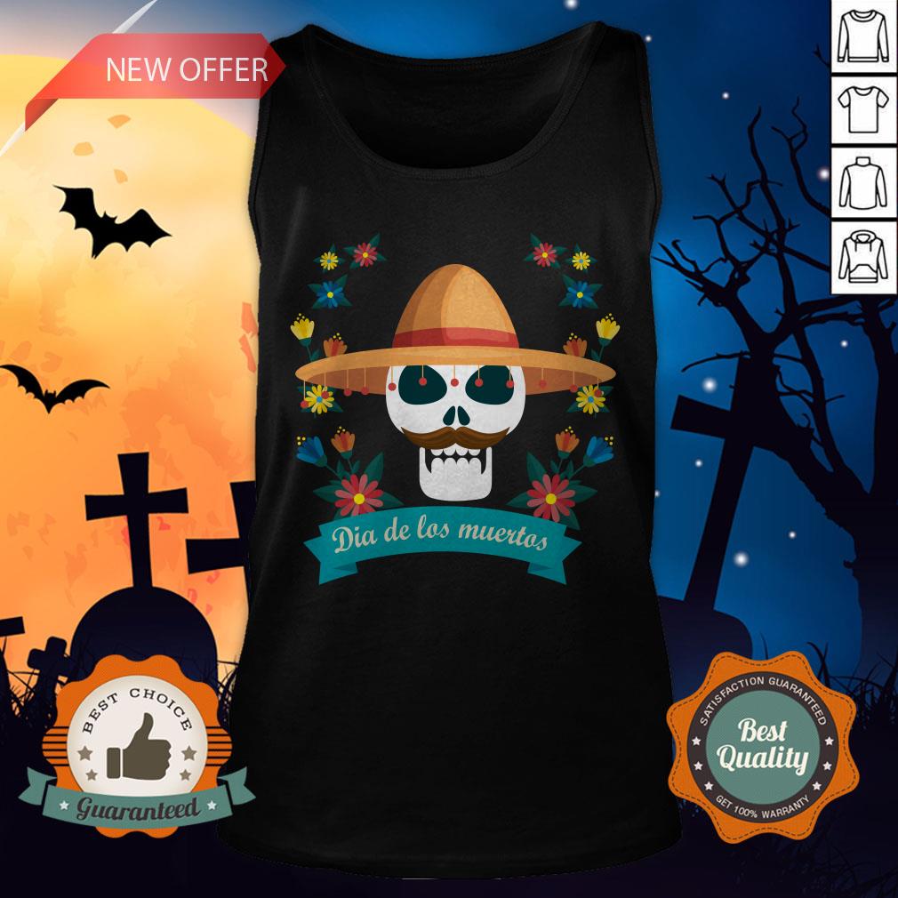 Sugar Skull Man Day Of Dead Dia De Muertos Shirt - Image 4