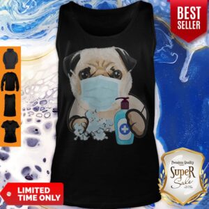 Alternative view of Pug Face Mask Handwashing Dog Lover Shirt