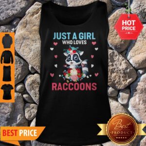 Alternative view of Just A Girl Who Loves Raccoons Shirt