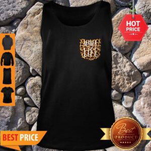 Alternative view of Premium Mama Life Leopard Print Pocket Animal Pattern Mom Women Gift Shirt