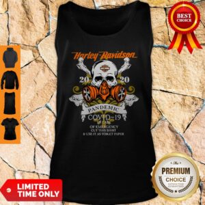 Alternative view of Skull Motor Harley-Davidson Cycles 2020 Pandemic COVID-19 Shirt