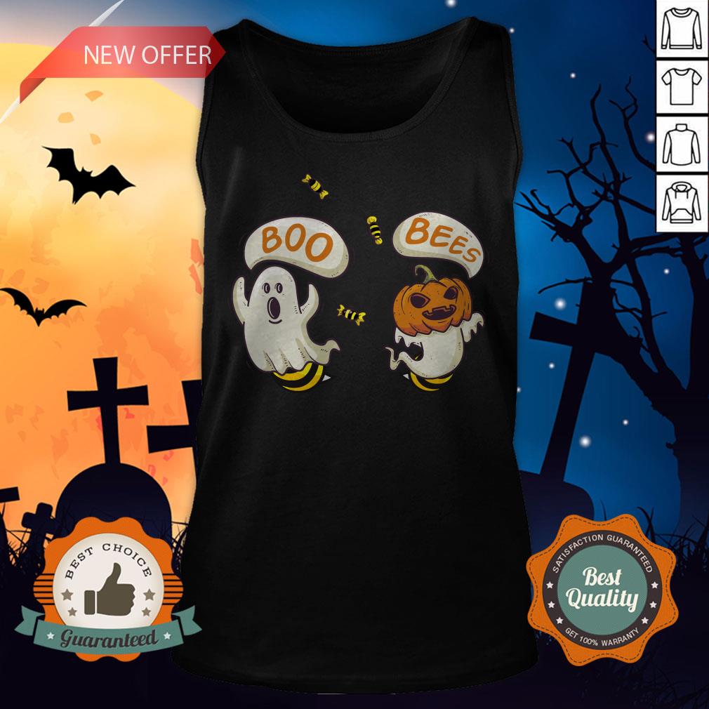 Boo Ghost Bees Pumpkin Halloween Shirt - Image 4