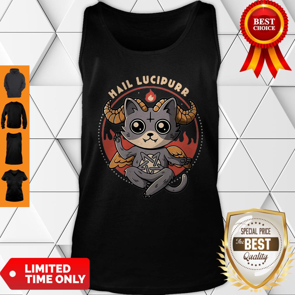 Official Satan Cat Hail Lucipurr Cat Lovers Shirt - Image 5