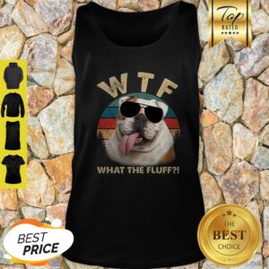 Alternative view of Bulldog WTF What The Fluff Vintage Shirt