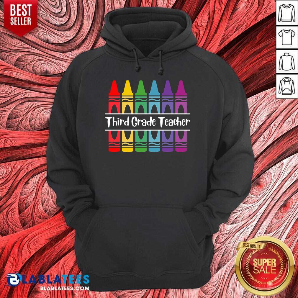 3rd Grade Teacher Crayon Shirt - Image 2