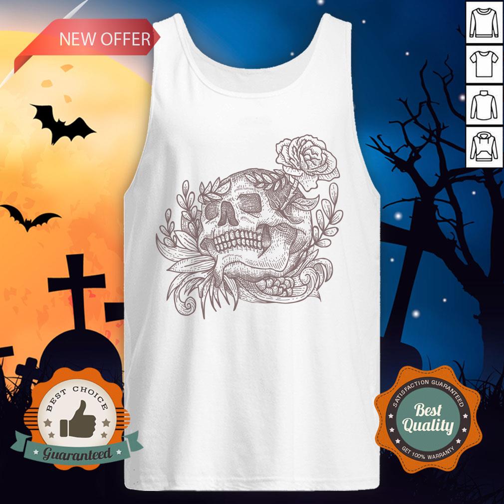Sugar Skull Vintage Day Dead Dia De Los Muertos Shirt - Image 3