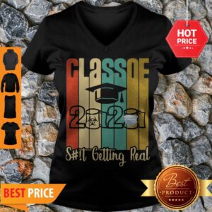 Alternative view of Class Of 2020 Shit Is Getting Real 2020 Toilet Paper Vintage Shirt