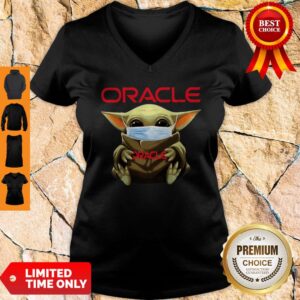 Alternative view of Star Wars Baby Yoda Mask Oracle Corporation Coronavirus Shirt