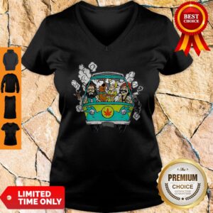 Alternative view of Official Hippie Weed Bus Cheech And Chong Scooby Doo Smoking Shirt