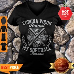 Alternative view of Official Corona Virus Ruined My Softball Season Shirt