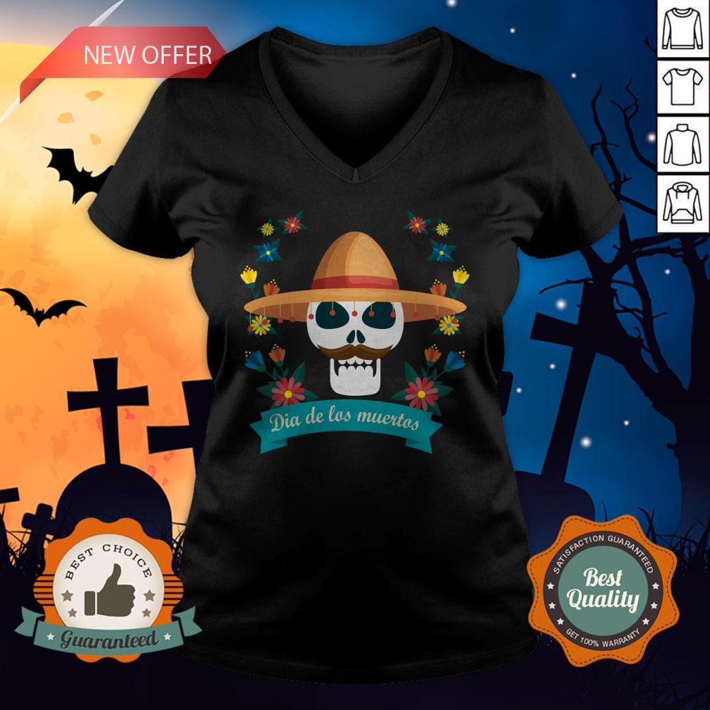 Sugar Skull Man Day Of Dead Dia De Muertos Shirt - Image 5