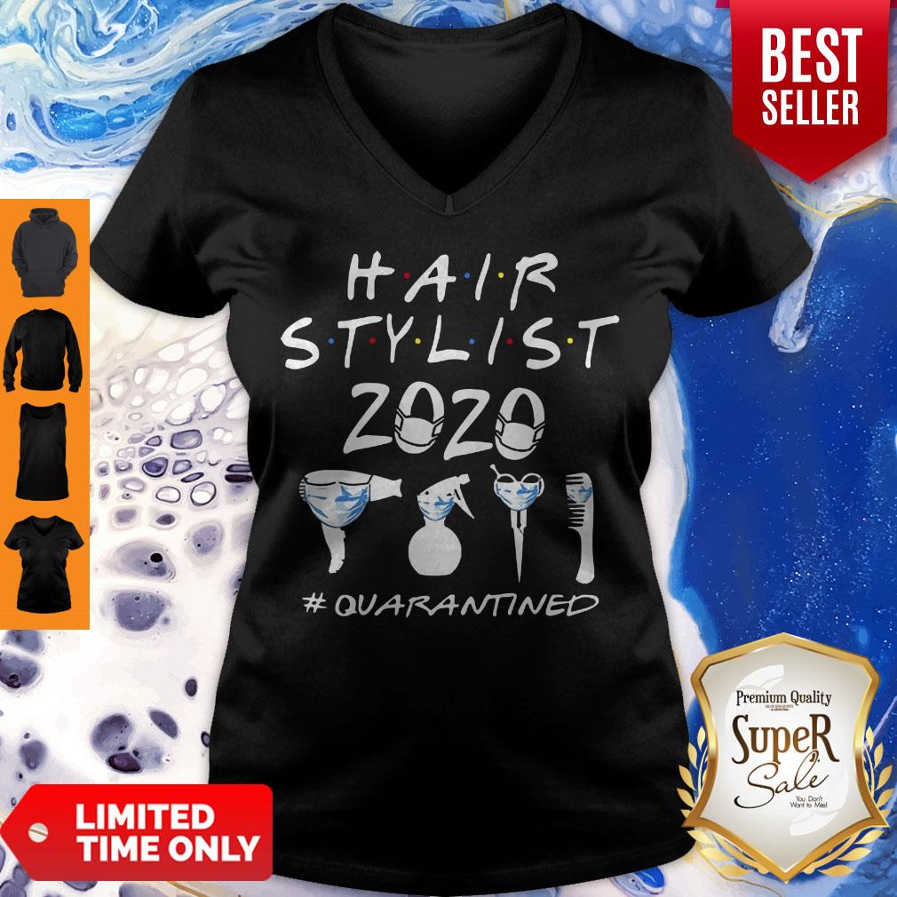 Hair Stylist 2020 #Quarantined Coronavirus Shirt - Image 4