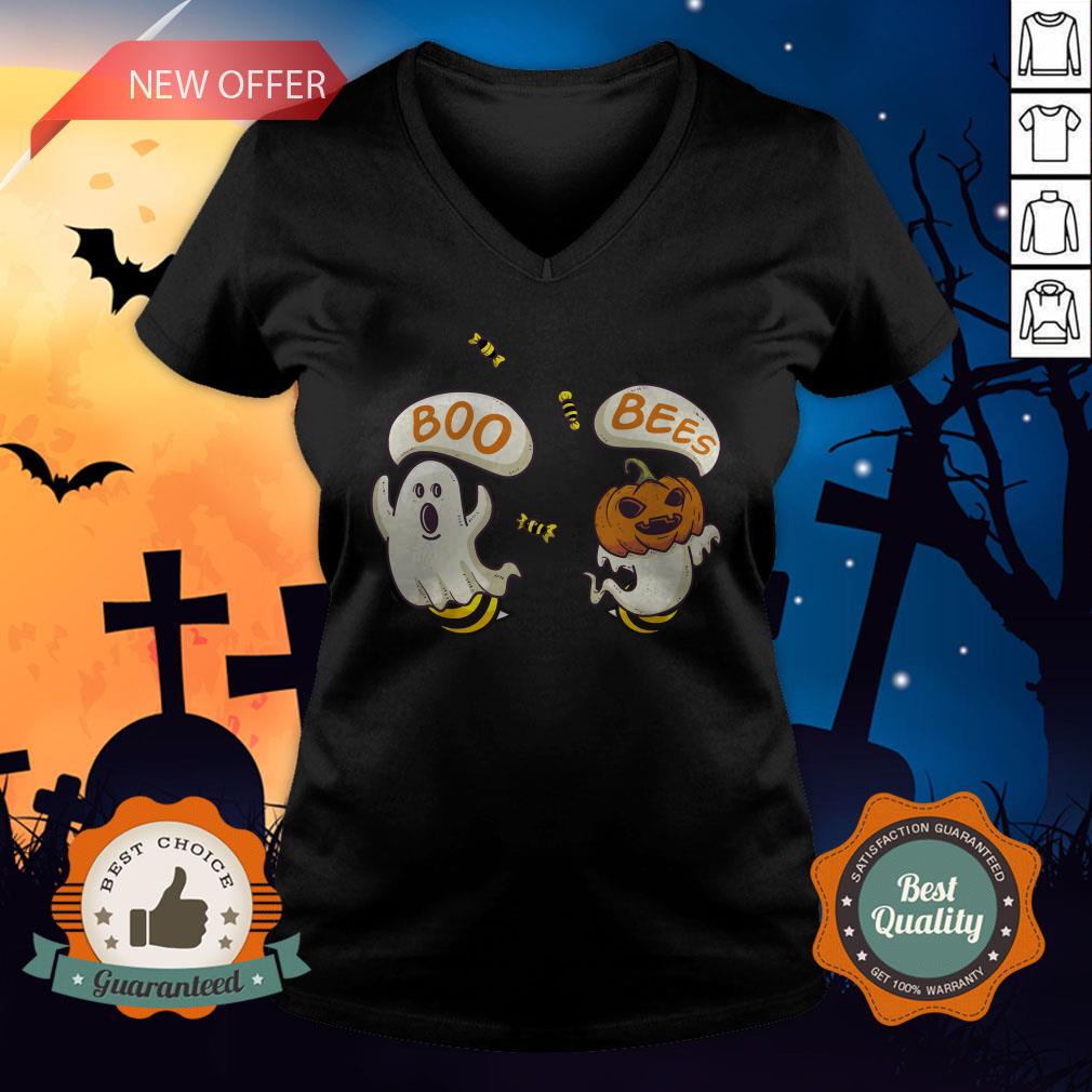 Boo Ghost Bees Pumpkin Halloween Shirt - Image 5