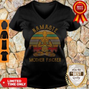 Alternative view of Vintage Yoga Namaste Mother Fucker Shirt