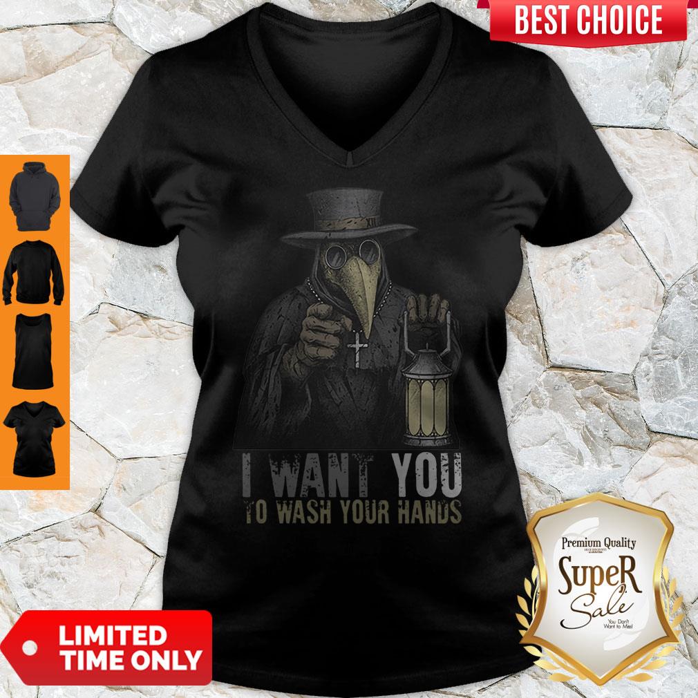 Plague Doctor I Want You To Wash Your Hands Coronavirus Shirt - Image 2