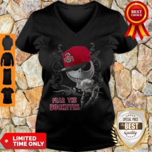 Alternative view of Jack Skellington Fear The Ohio State Buckeyes Shirt