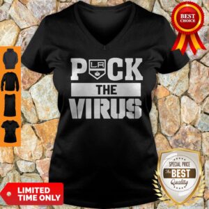Alternative view of Los Angeles Kings Puck The Virus Covid-19 Shirt