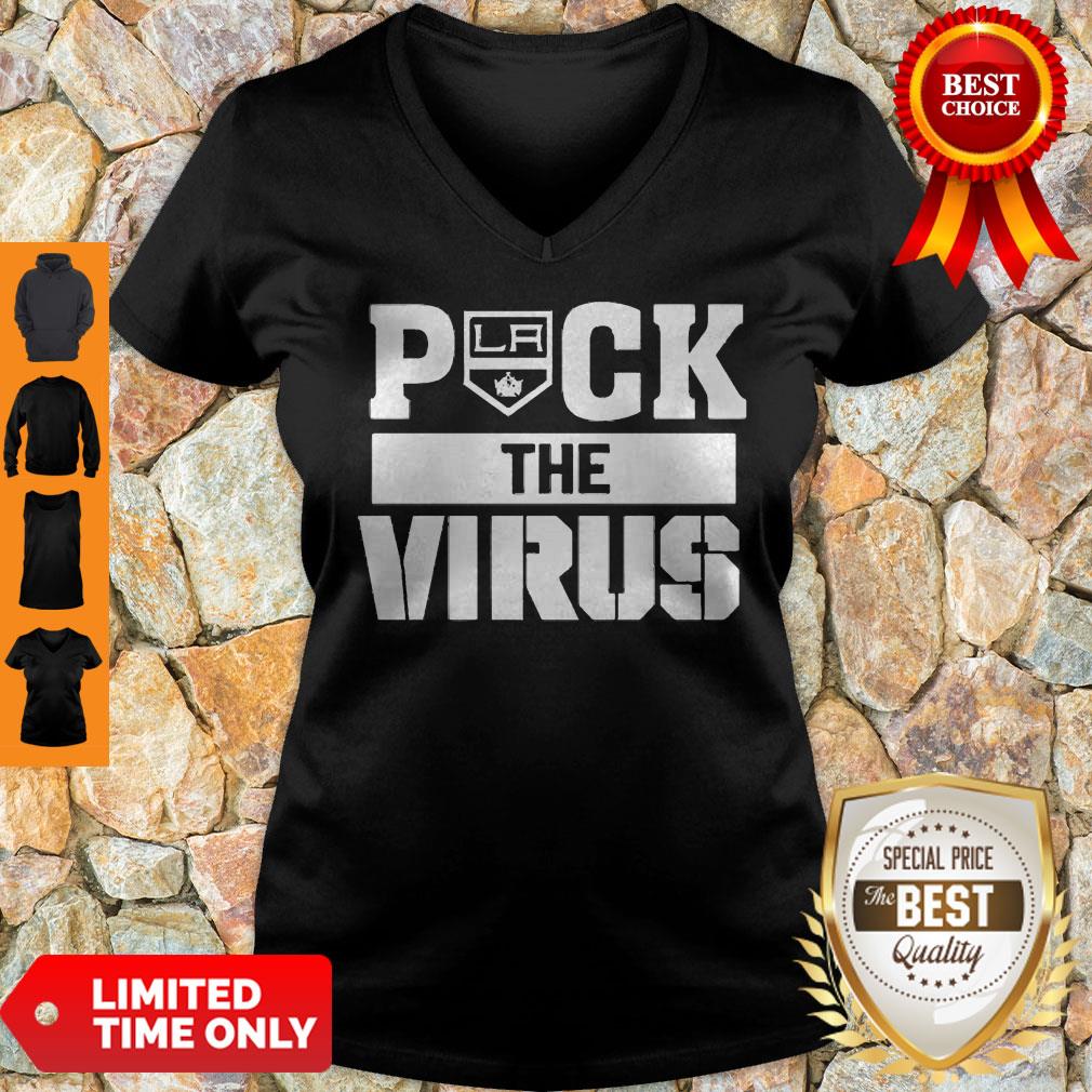 Los Angeles Kings Puck The Virus Covid-19 Shirt - Image 2