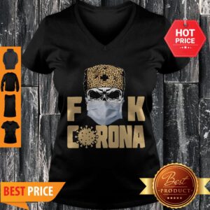 Alternative view of Official Skull Leopard Fuck Corona Shirt