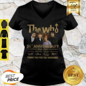 Alternative view of The Who 56th Anniversary 1964 2020 Signatures Thank You For The Memories Shirt