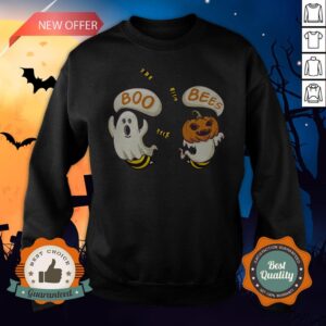 Alternative view of Boo Ghost Bees Pumpkin Halloween Shirt