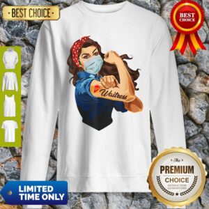 Alternative view of Official Strong Woman Tattoo Waitress Shirt