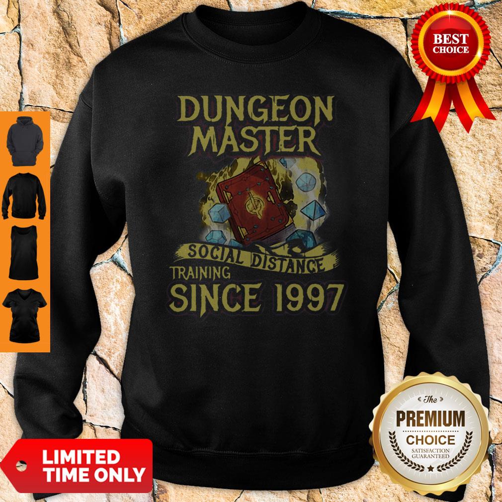 Dungeon Master Social Distance Training Since 1997 Shirt - Image 5