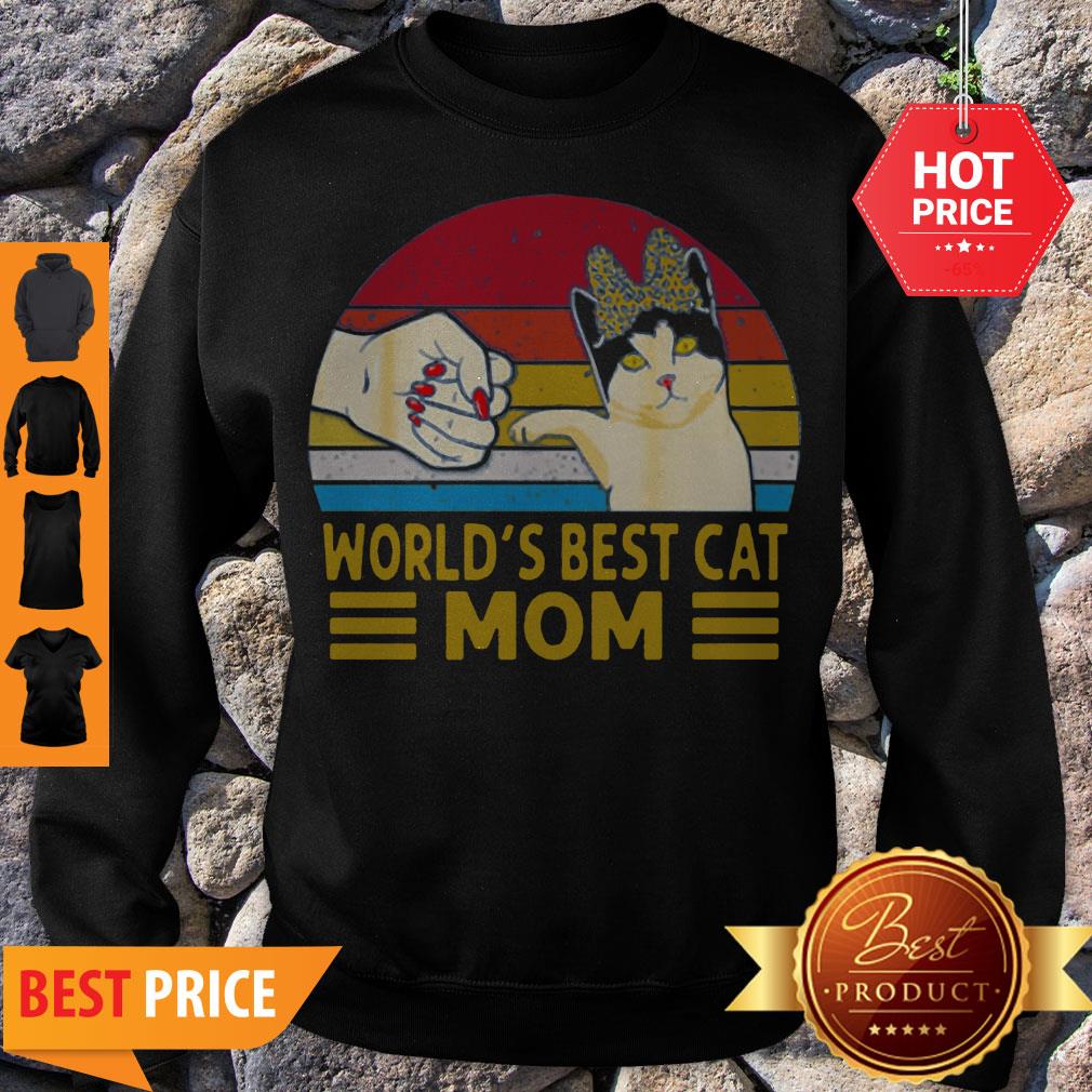 Vintage World’s Best Cat Mom Shirt - Image 5