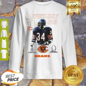 Alternative view of Walter Payton 12 Incredible Years Of Playing In Football Signature Shirt