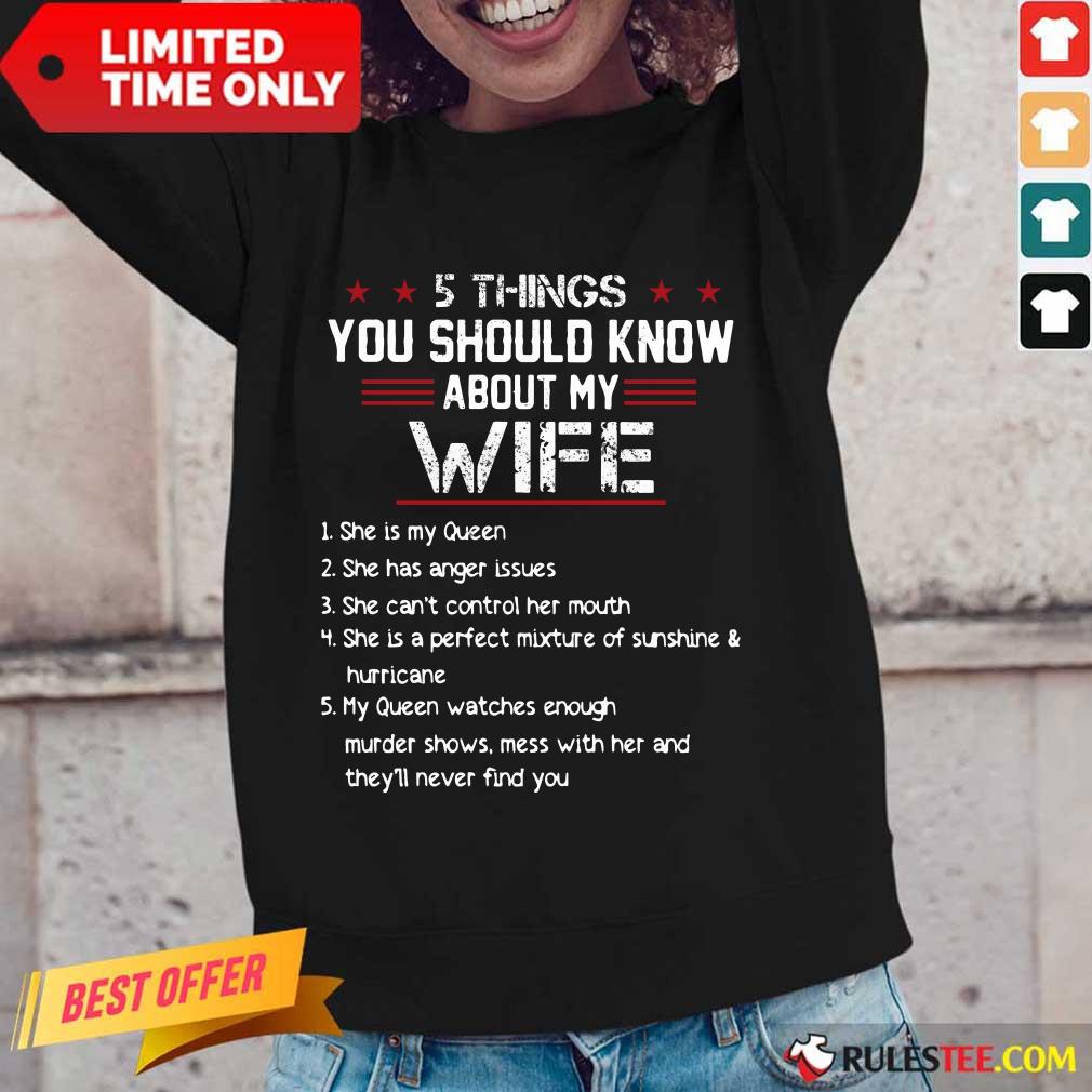 5 Things You Should Know About My Wife Shirt - Image 2