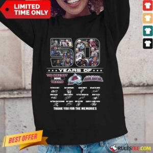Alternative view of 50 Years Colorado Avalanche ​Shirt