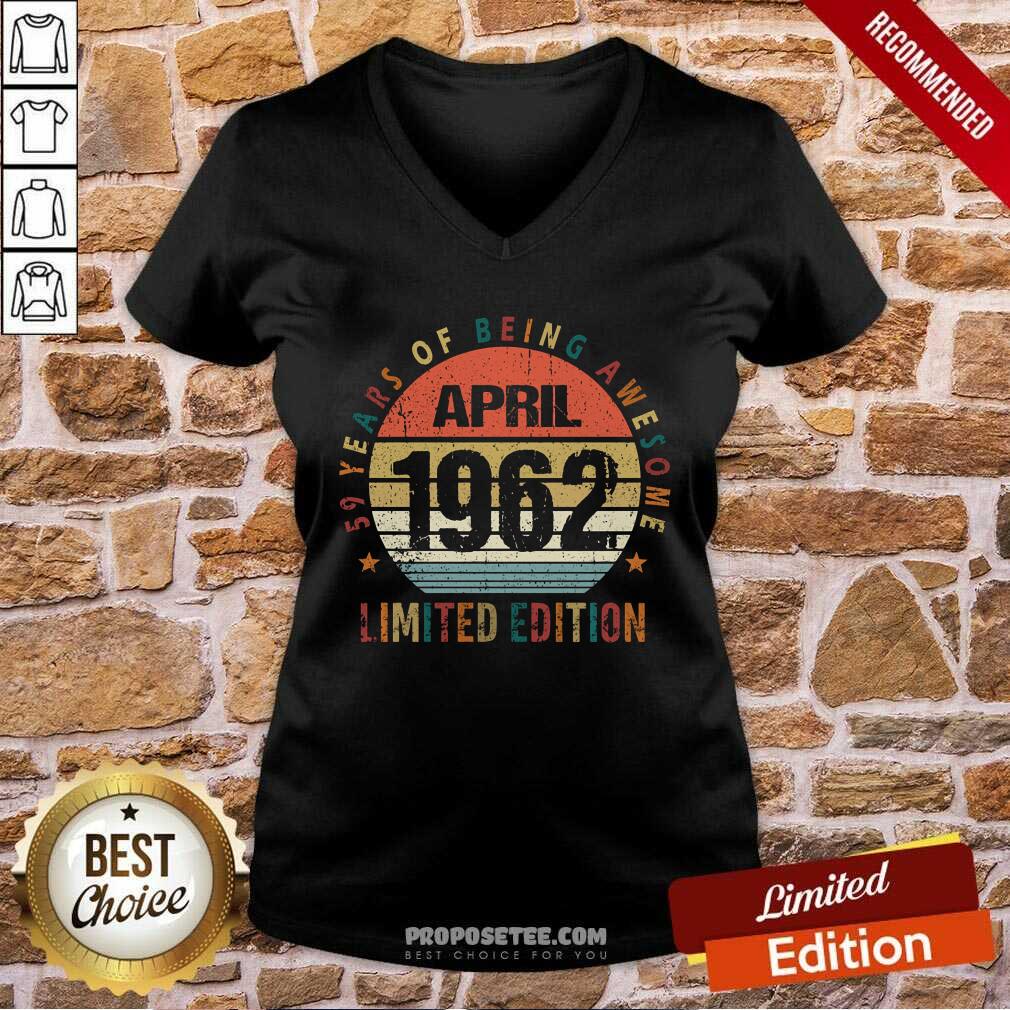 59 Years Of Being Awesome April Limited Edition Shirt - Image 4